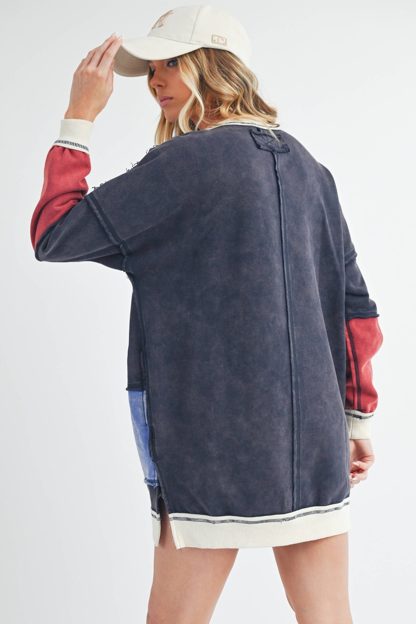Rugby Color Block Crewneck