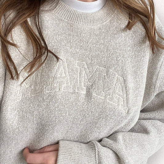 MAMA Cozy Knit Crewneck