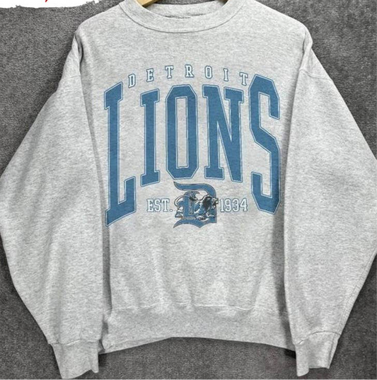 Detroit Lions Vintage Style Crewneck
