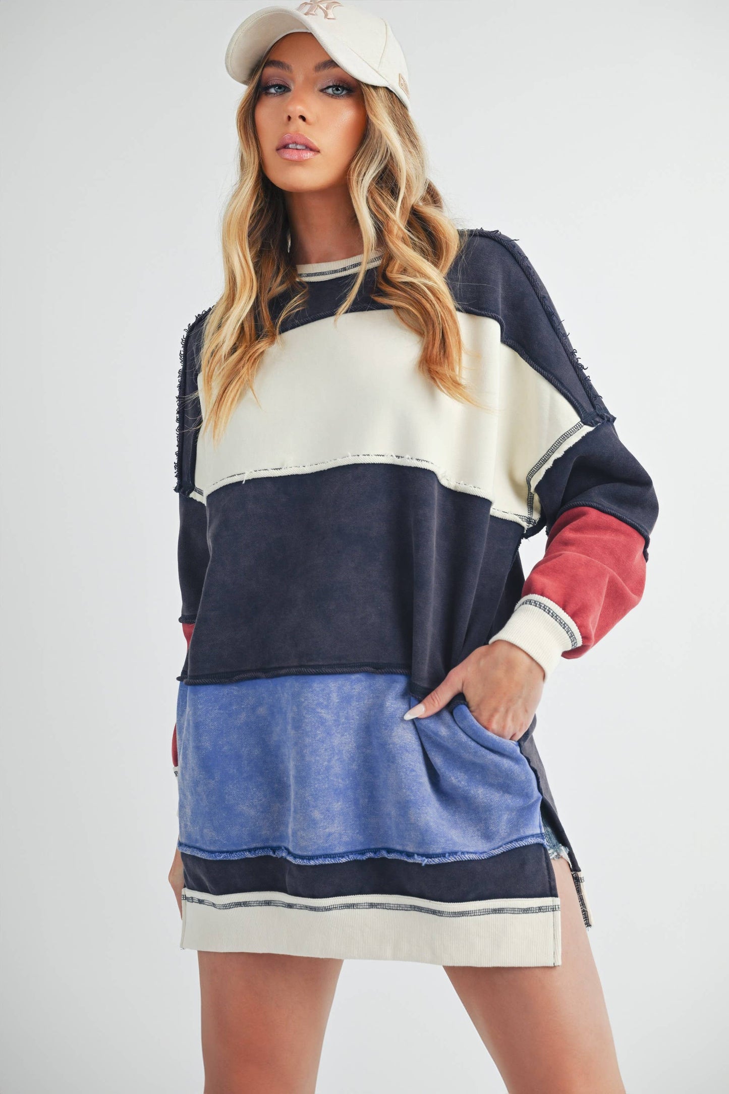 Rugby Color Block Crewneck