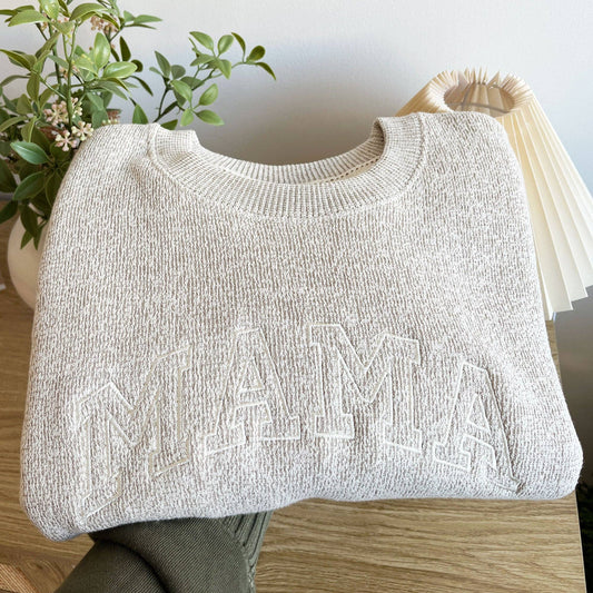 MAMA Cozy Knit Crewneck